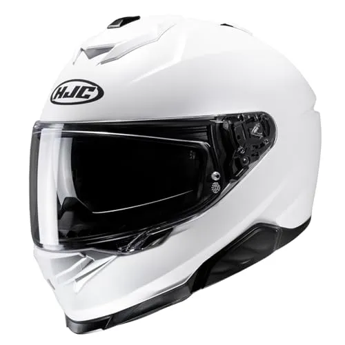 HJC, integralhelme motorrad I71 semi flat pearl white, M