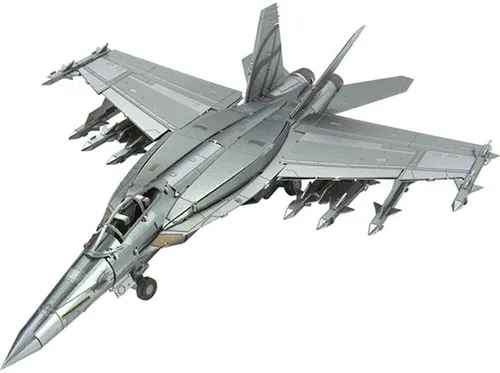 Invento Puzzle Metal Earth, F/A-18 Super Hornet - 3D Metall Puzzle, Puzzleteile