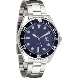 Miraval Herrenarmbanduhr mit Edelstahlarmband 43 mm