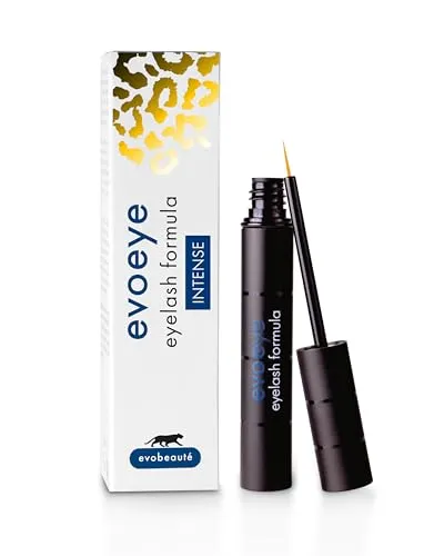 EVOBEAUTÉ evoeye Eyelash Formula INTENSE 1 ml I Wimpernserum mit intensiv-Booster für lange & volle Wimpern in 8-12 Wochen