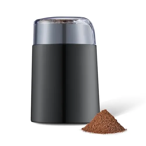 Amazon Basics Elektrische Kaffeemühle, schwarz