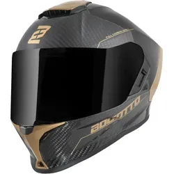 Bogotto Phantom Carbon Helm, schwarz/Gold, XS