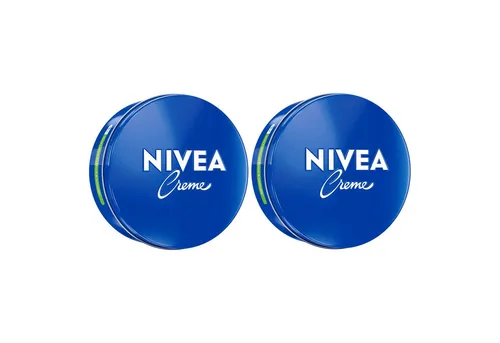 Nivea Feuchtigkeitscreme Creme mit Eucerit® alle Hauttypen Unisex 2 x 400ml, 2-tlg., cremige Textur mit dem beliebten Duft