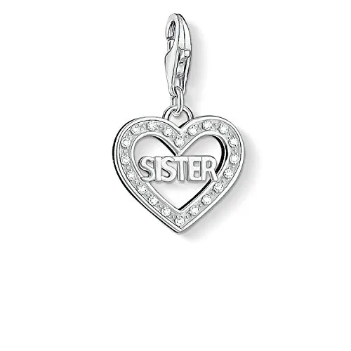Thomas Sabo Damen-Charm 925 Silber Zirkonia weiß in silber von THOMAS SABO