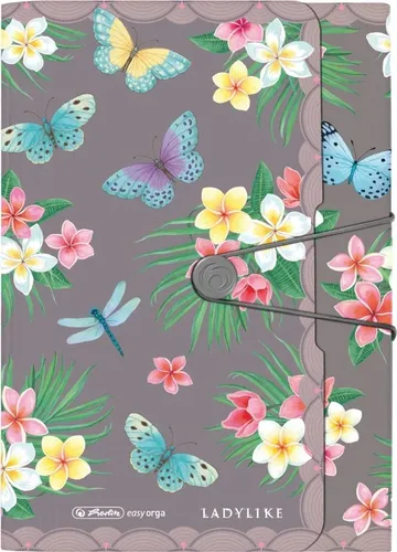 Herlitz Fächermappe PP 12F Ladylike Butrfl.