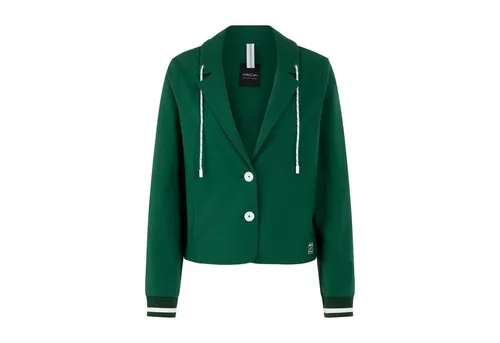 Damen Blazer aus Baumwoll-Mix 40 - Sportlicher Damen Blazer in modernem Design aus einem hochwertigen Baumwoll-Mix. Mit tiefem Revers und abgerundetem Saum für einen femininen Look. Ideal für jede Gelegenheit und bequem im Tragen.