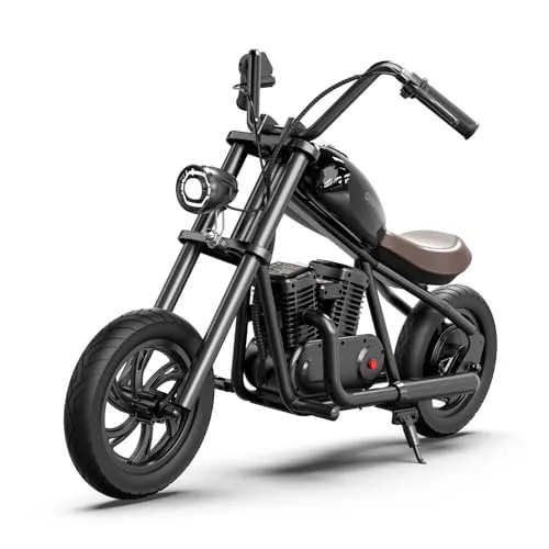 HYPERGOGO Elektro Motorrad für Kinder – 3 Geschwindigkeiten, max. 16 km/h