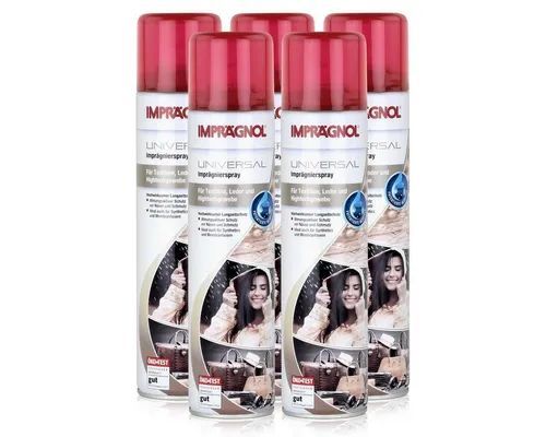Imprägnol Imprägnol Universal Imprägnierspray 400ml - Wetterschutz (5er Pack) Spezialwaschmittel