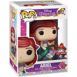 Disney Princess - Ariel 1012 Special Edition Diamond Glitter - Funko Pop! Figur - Offiziell lizenzierte Funko POP! Figur von Ariel, ca. 10 cm hoch, in Fensterbox. Ein zauberhaftes Sammlerstück für Disney-Fans, das Ariels Charme perfekt einfängt und jede Sammlung bereichert!