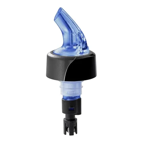 Professioneller COMPACT® Portionierer 40 ml (4 cl) – Präziser Spirituosen Ausgießer Flaschenportionierer mit Kugelsystem, Neon Blau, Tiefkühlfest bis -10°C, Gastronomie Qualität Made in Germany