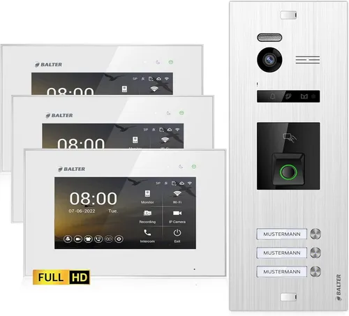 Balter EVO-HD Video Türsprechanlage mit Fingerprint von Balter