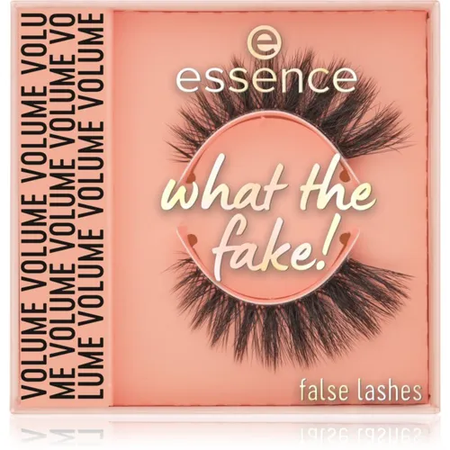 essence what the fake! false lashes - Dramatic Volume Wimpern - Künstliche Wimpern mit intensivem Volumen und flexiblem Wimpernband für perfekten Sitz. Wiederverwendbar und ideal für beeindruckende Looks, sowohl für Anfänger als auch Profis.