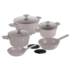 BERLINGERHAUS Topfset Taupe Collection mit Titanoberfläche