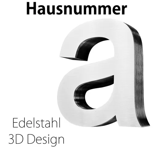 V2Aox Hausnummer Edelstahl Buchstabe A 3D - Hochwertige 3D Edelstahl-Hausnummer für stilvolle Eingänge. Die unsichtbare Befestigung sorgt für ein elegantes Erscheinungsbild. Ideal für individuelle Gestaltung mit geprüfter Qualität.