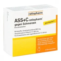 ASS+C ratiopharm gegen Schmerzen