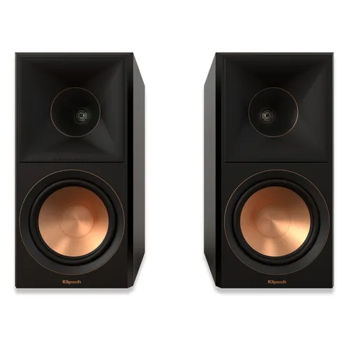 Klipsch RP-500M II Regallautsprecher - Hochwertige Regallautsprecher in elegantem Schwarz, ideal für kraftvollen Sound und klare Klänge in jedem Raum. Perfekt für Musikliebhaber.