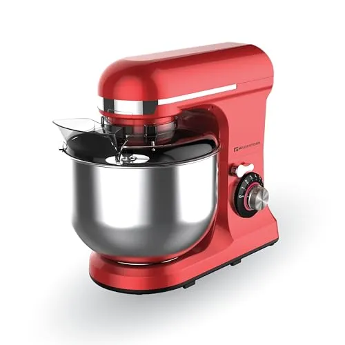 Müller Kitchen MK-6039 Küchenmaschine 7L inkl. Schneebesen, Knethaken und Rührhaken, Staubabdeckung