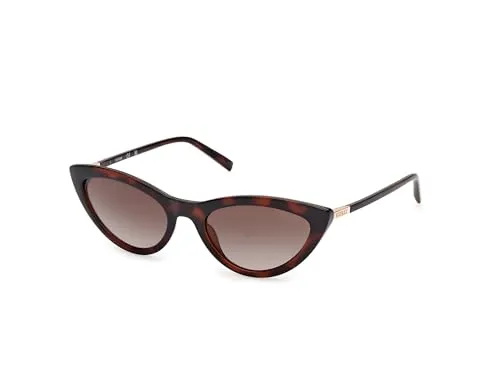 Guess GU3053 Unisex-Sonnenbrille Havanna - Stylische Guess Unisex-Sonnenbrille mit Cat Eye-Design, braun verlaufenden Gläsern und robustem Kunststoffgestell – perfekt für den Sommer!
