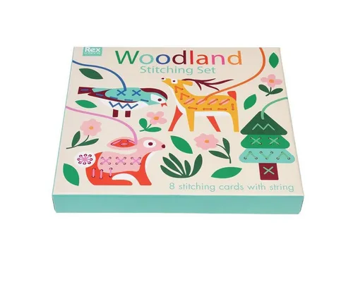 Rex London Lernspielzeug Fädelspiel Woodland Animals Motorikspiel Hand-Augen-Koordination