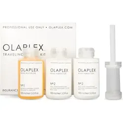 Olaplex Traveling Kit No.1 + 2x No.2 - Reisegröße für Haarpflege - Shampoos, enthält No°1 Bond Multiplier und zwei No°2 Bond Perfecter für optimale Haarreparatur, ideal für Salonanwendungen oder unterwegs.