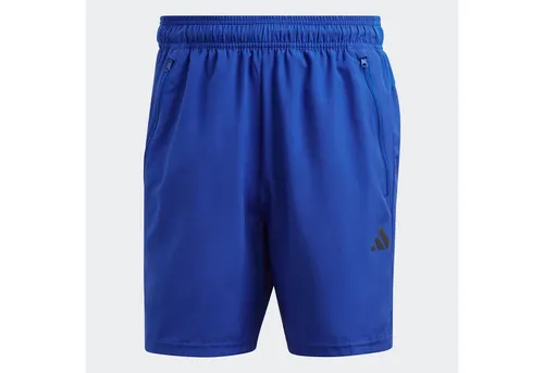 adidas Performance Essentials Woven Trainingsshorts blau L - Trainingsbekleidung mit AEROREADY-Technologie, atmungsaktiv und schnell trocknend, ideal für Fitness und Sport.