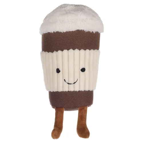 Flamingo Hundespielzeug Leka Eiscreme Plüsch 11x9x22cm braun/weiß