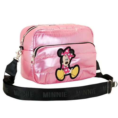 Disney Minnie Maus Schultertasche - Rosa Glänzend - Damentaschen mit einem einzigartigen Minnie Maus Design, ideal für stilvolle Auftritte und praktische Nutzung im Alltag.