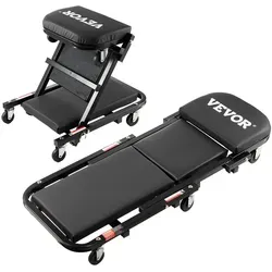 VEVOR Montagerollbrett Werkstattliege Faltbar 1016mm - Werkstatt-Liegewagen mit robuster Karbonstahl-Konstruktion, 204kg Tragfähigkeit und 360° Mobilität für vielseitige Einsatzmöglichkeiten.