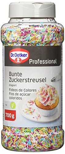 Dr. Oetker Professional Bunte Zuckerstreusel, 1er Pack (1 x 700 g)