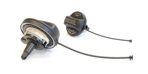 BLAU Tankdeckel ohne Lüftung, Griff BK40 Diesel Halteband