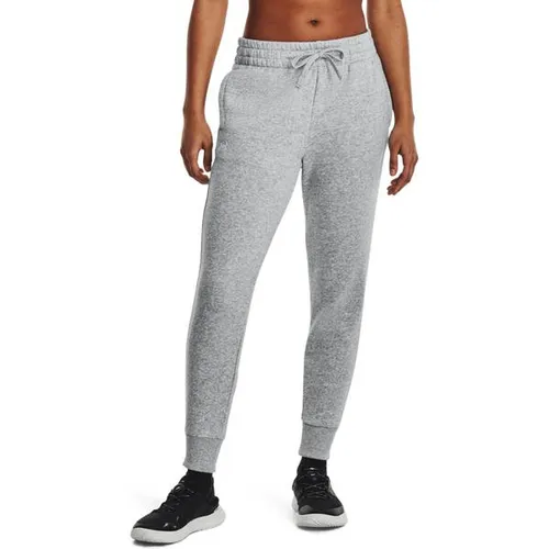Under Armour® Trainingshose Rival Fleece Jogger grau XS - Trainingsbekleidung mit 80% Baumwolle für optimalen Tragekomfort, sportlicher Stil und perfekt für Tennis und Freizeit.