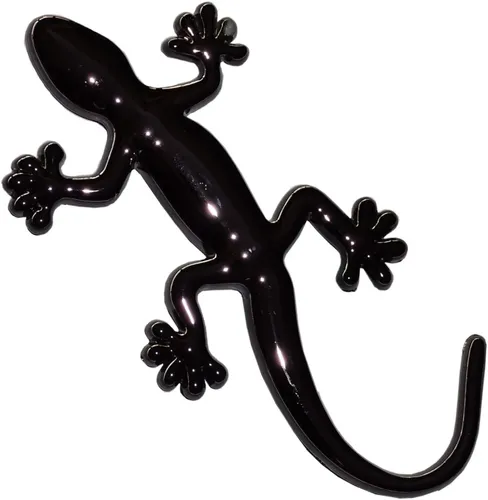 Hermann Schütz Relief-Chrome-Tattoo Gecko schwarz 100x50mm