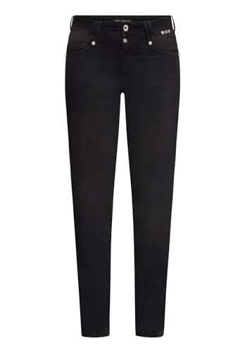 Produktbild Betty Barclay Damen Boyfriend-Hose mit Nieten 40, Black Denim