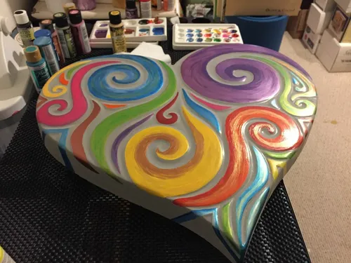 Deko-Herz Schalungsform Gießformen Beton und Gips Gartenweg #S31