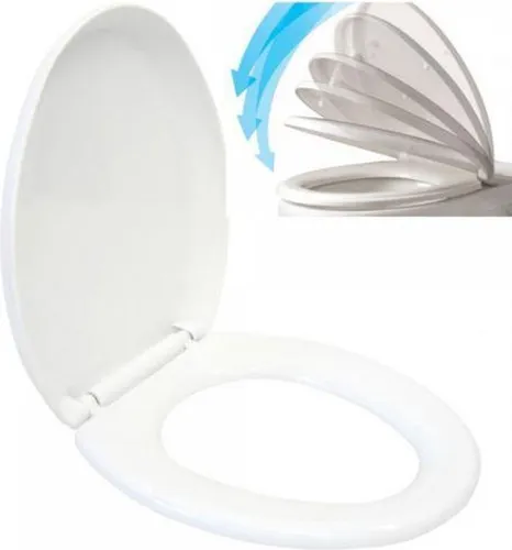 WC-Sitz mit Absenkautomatik in Weiß