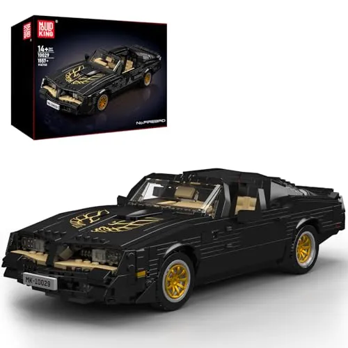 Mould King 10029 Technik Sportwagen Bausteine Spielzeug, MOC Oldtimer Auto Bausteinmodell, Kreativität Rennwagen für Kinder ab 14 Jahren/Erwachsene als Spielzeug/Geschenke/Sammlerstücke (1557 Teile)