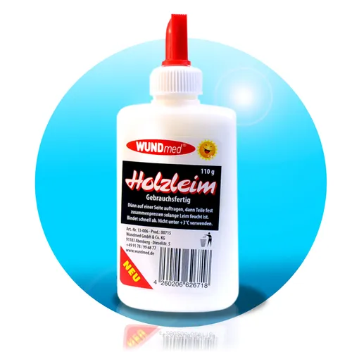 Holzleim Holzkleber Pappe Filz Holz Kleber Leim Klebstoff Basteln 110g DIY