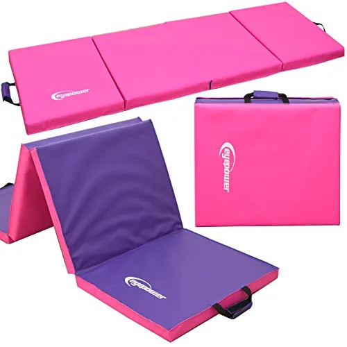 EYEPOWER 200x60 Klappbare Turnmatte - 5cm Dicke für Zuhause - Sportmatten für Gymnastik, Turnen & Akrobatik: Diese klappbare Matte bietet XL Komfort und Sicherheit, ideal für Kinder und Erwachsene, drinnen und draußen.