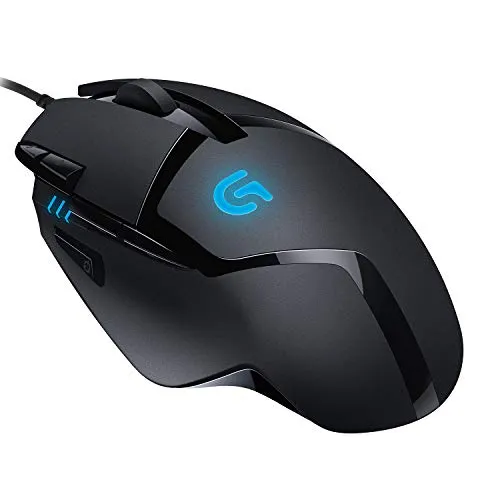 Logitech G402 Hyperion Fury Gaming-Maus - Mäuse mit 4K DPI optischem Sensor und 8 programmierbaren Tasten für präzises Gaming, ideal für stundenlange Sessions. Leichtgewicht und extrem reaktionsschnell dank 1 ms Signalrate.