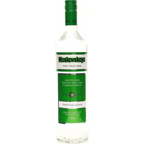 Moskovskaya Premium Russian Vodka 38% Vol. 1l