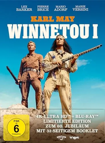 Winnetou I - 4K Ultra HD Blu-ray (Limited Mediabook) - Erlebe den Klassiker in atemberaubender 4K Ultra HD-Qualität, perfekt für Sammler und Filmfans.