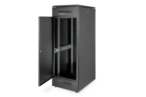 Digitus DN-19 32U-6/8-B-1 19 Zoll Netzwerkschrank - Robuster 19 Zoll Netzwerkschrank mit Sicherheitsglasfront, ideal für IT-Infrastrukturen und einfache Montage, perfekt für Installateure.