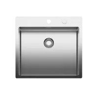 Naber Einbauspüle Corno Piu 60 cm PR4 - Sanitäranlagen & Zubehör: Hochwertige Edelstahl-Einbauspüle mit flachem Rand, ideal für flächenbündigen Einbau, inklusive 31⁄2'' Siebkorbventil für optimalen Komfort.