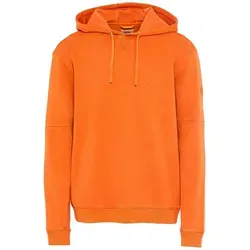 camel active Herren Hoodie aus Reiner Baumwolle - Orange - Kapuzenpullover für Herren, aus reiner Baumwolle mit authentischem Used-Look und Garment Dyed-Färbung für einen lässigen Stil. Ideal für den Alltag!