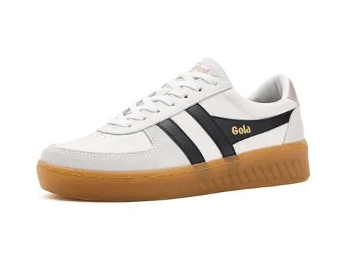 Gola Grandslam Elite Sneaker Damen in Weiß/Schwarz/Pink von Gola