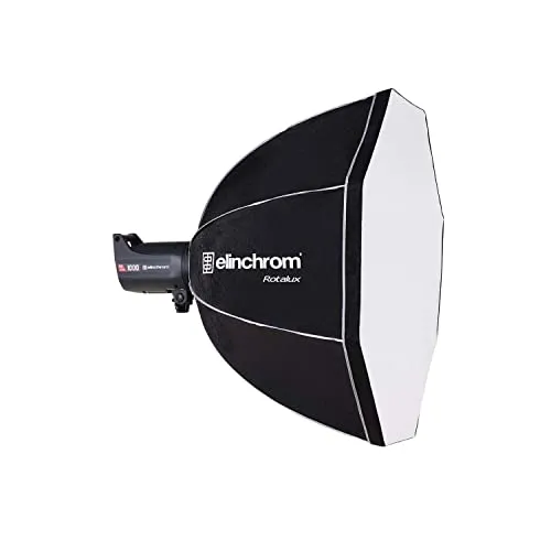 Elinchrom Rotalux Deep Octabox 100 cm – Ohne Speedring - Softbox für Portrait- und Produktfotografie, bietet gleichmäßiges, weiches Licht und Flexibilität bei der Platzierung. Ideal für Studio- und Outdoor-Einsätze.