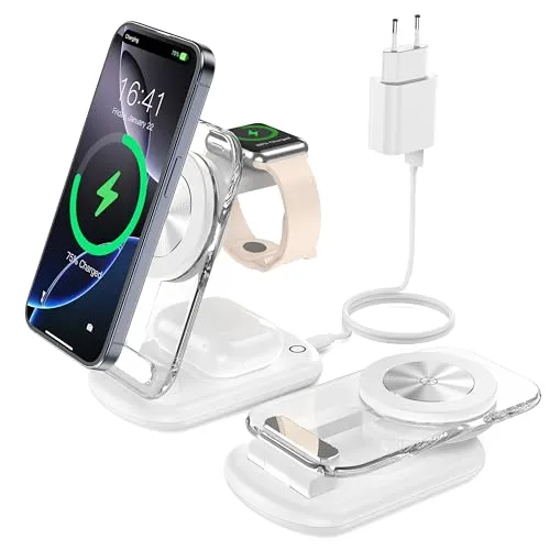 Mag Safe Ladestation 3 in 1 für iPhone, Apple Watch & AirPods