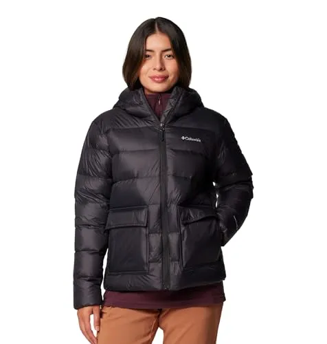 Columbia Harmony Falls Hooded Down Jacket - Stilvolle Damenjacke für kalte Tage - Outdoor Freizeitjacken für Damen, kombiniert funktionale Wärmeisolierung mit innovativer Omni-HEAT Technologie für angenehme Wärme selbst bei eisigen Temperaturen.