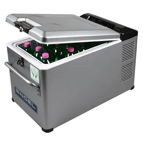 ENGEL Kompressorkühlbox MT35F-S, 32 l, 36,4 x 64,7 x 40,8 cm, silbermetallic, Digitaldisplay