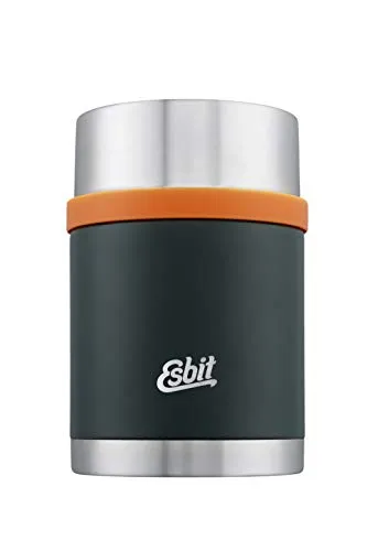 Esbit Thermobehälter Sculptor 750 ml - Edelstahl Warmhaltebehälter in Forest Green - Thermobehälter für warme und kalte Speisen, 100 % auslaufsicher und mit Druckablassknopf für einfachen Zugriff. Ideal für unterwegs!